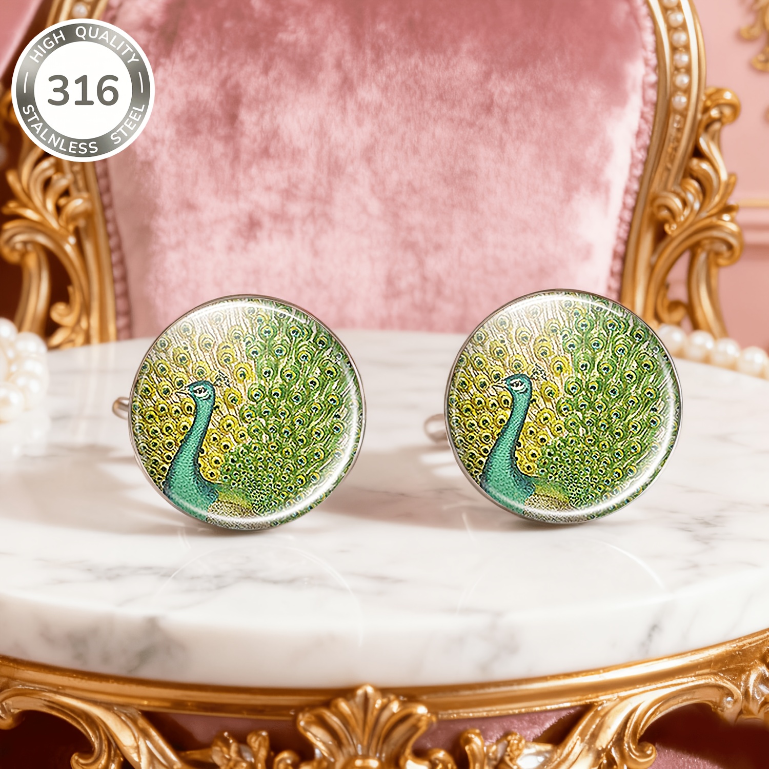 Women's 316 Stainless Steel Colorful Interwoven Earrings